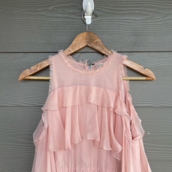 Alice + Olivia Pink Ruffle Mini Dress - Picture 3 of 9